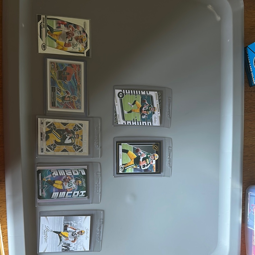Jordan Love Football Trading Cards Collection